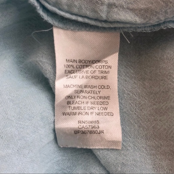 BP. Blue High Low Tank Top - Picture 6 of 6